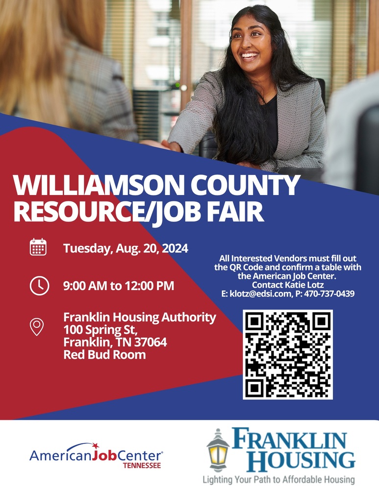 Williamson County Resource Event & Job Fair Flyer