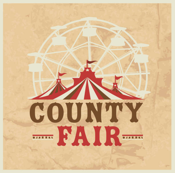 County Fair with tent & ferris wheel