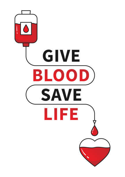 Give Blood Save Life with heart