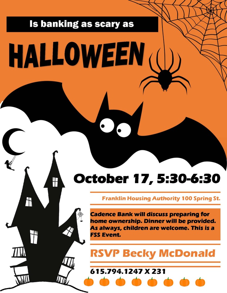 FSS Banking Event Halloween Theme Flyer