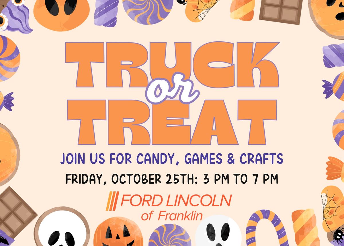 Truck or Treat, October 25th