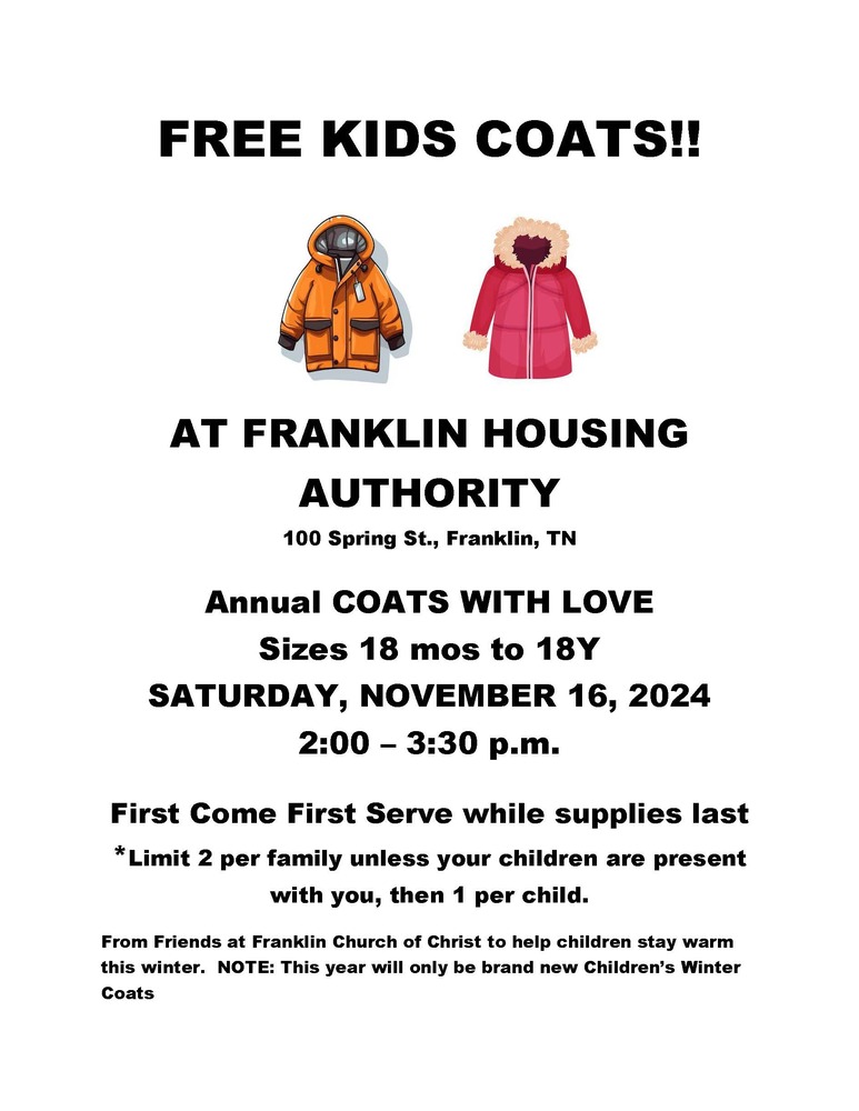 Coats w Love Flyer